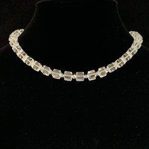 Cut Crystal with Silver Tone